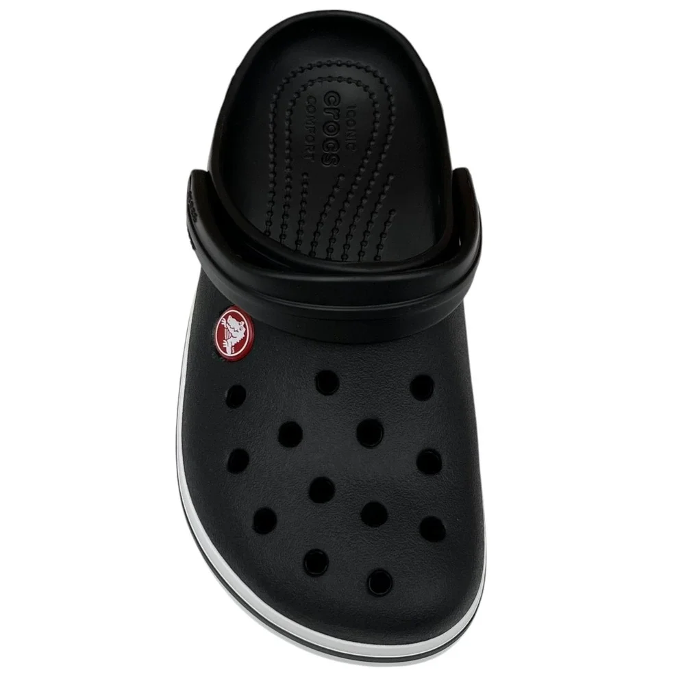 Crocs Crocband Big Boys Girls Slip-on Clog Size 1 J1 Black White Water Friendly